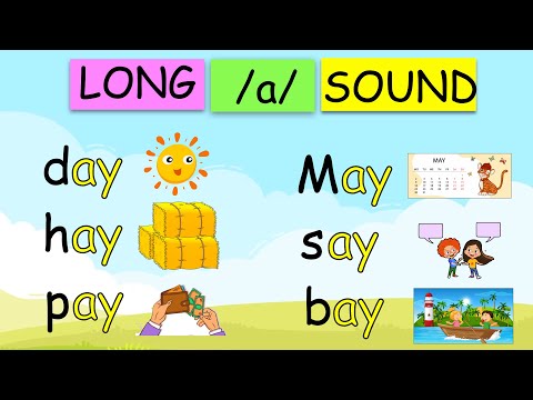 LONG /a/ SOUND Words for (Kinder, Grade 1 & 2)