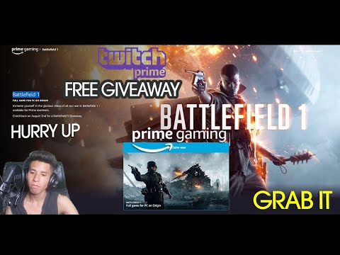 FREE BATTLEFIELD 1 FULL GAME GIVEAWAY With TWITCH PRIME GAMING