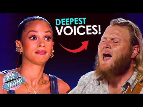 HOW!! DEEPEST VOICES that STUNNED The Judges' Minds!