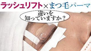 【何が違う？】ラッシュリフトとまつ毛パーマの違いを解説