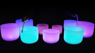 Heart Chakra Healing Crystal Bowls Sound Bath 432Hz