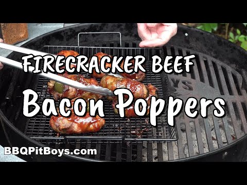 Firecracker Bacon Beef Jalapeno Poppers