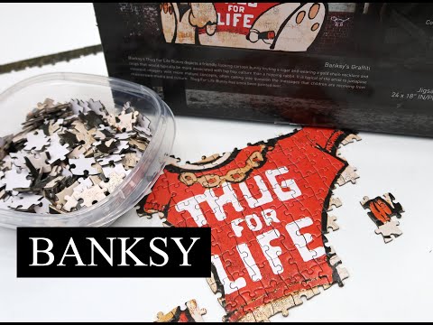 My First Banksy Jigsaw Puzzle - Banksy's Thug for Life Bunny from Brands International