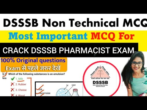 Non Technical DSSSB Pharmacist Previous Year Paper in Hindi