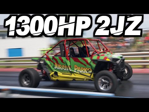 1300HP 2JZ RZR (SXS Drag Racing) + Turbo 8CYL Polaris "Vette RZR" Street Ridealong