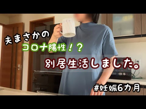 【専業主婦の日常vlog】妊娠中、夫コロナ陽性！別居生活した3日間🏠 | 妊婦健診 | 実家のありがたみを感じる | 妊娠６か月【初マタ】