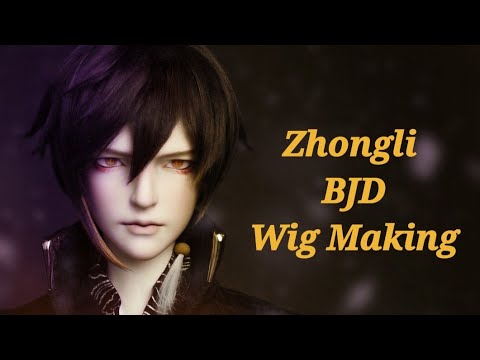 Genshin Impact: Zhongli Doll Wig Making