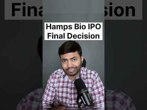 Hamps Bio IPO Final Decision🔥Latest IPO GMP #ipo #buyback #shortsfeed