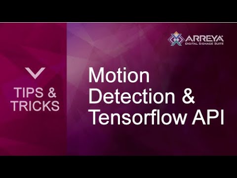 Motion Detection with Google Tensorflow API