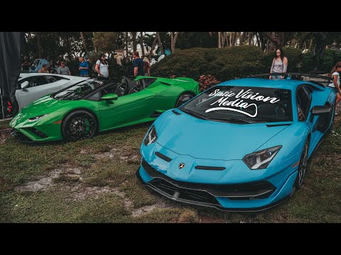 Exotic Cars On The Circle - Sarasota. FL | 4K