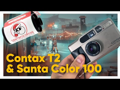 Contax T2 & Santa Color 100 (NEW FILM STOCK) | Street Photography