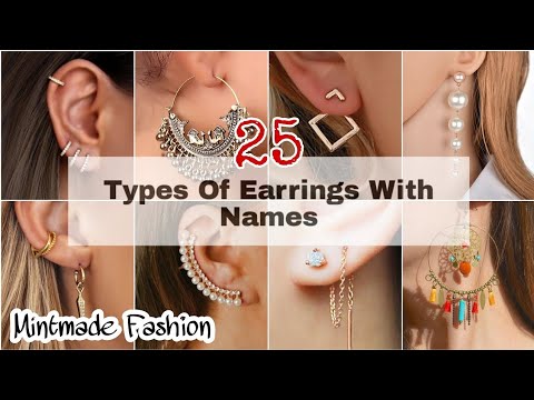 Types of earrings with name/Earrings names/Earrings designs gold artificial/Earring design for girls