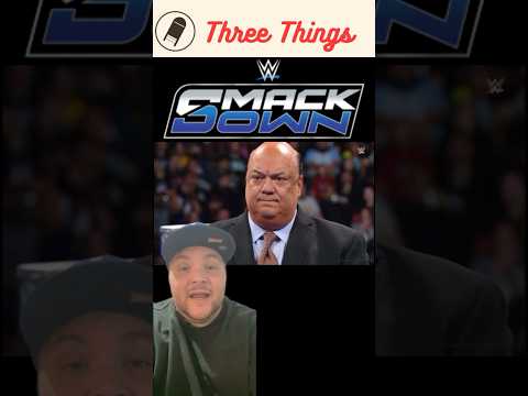 Three Things from This Week’s Smackdown, 1/3/2025