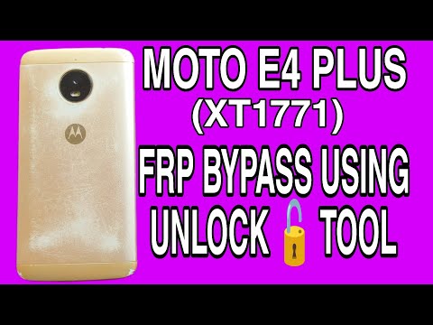 MOTO E4 PLUS (XT1771) HARD RESET AND FRP BYPASS USING FREE UNLOCK 🔓 TOOL || GOOGLE ACCOUNT REMOVE 🔥🔥