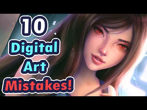 10 Mistakes Beginner Digital Artists Make | Tutorial on How to Improve Your Art Instantly