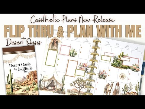 CASSTHETIC PLANS NEW RELEASE | DESERT OASIS | CLASSIC VERTICAL PLAN WITH ME