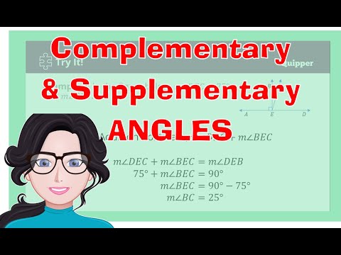 Complementary Angles | Supplementary Angles | Grade 7 Math