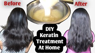 Keratin Treatment At Home// For Soft, Shiny, Freez Free Hair//Surya's Food And Beauty