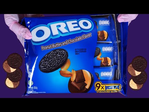 ASMR -Oreo peanut butter  and chocolate flavors  to SandWich