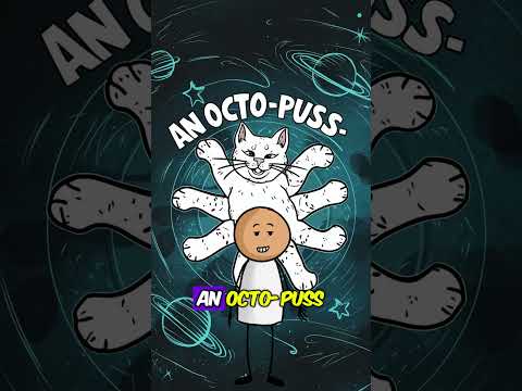 DAD JOKE 81: Meet the 8-Legged Feline: The Octo-Puss! 🐱🐙#shorts #funnyshorts #funny