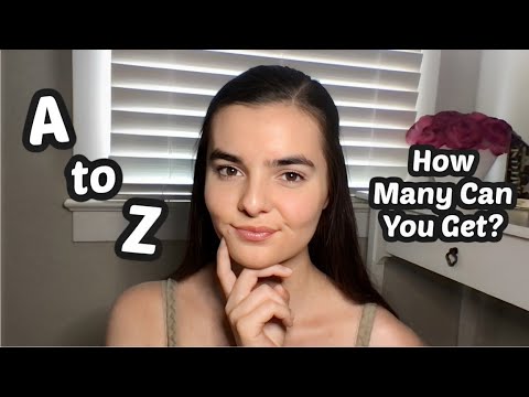 ASMR Trivia Questions Intuition Test | Let's Play the Alphabet Game!