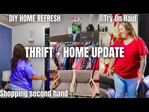 HUGE THRIFT SHOP WITH ME AND HOME REFRESH FINISHING DIY PROJECTS 2024 KIMI COPE