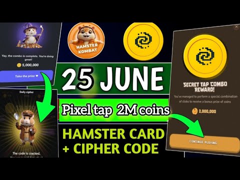 Hamster Kombat Daily Cipher Today 1M Coins 25 June 2024