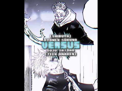 Teen Gojo #vs Sukuna 🥶 | 1v1 who is strongest? 🐐 #anime #jujutsukaisen