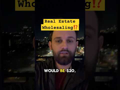 What is Real Estate Wholesaling in 30 Seconds?❗️ #wholesaling #realestateinvesting