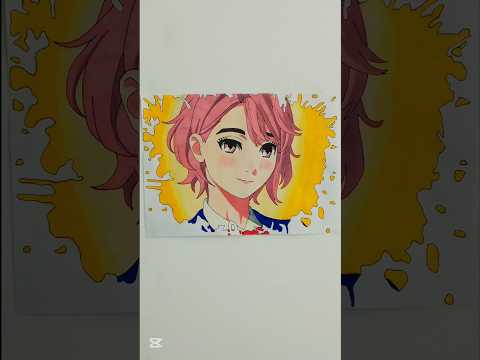 Drawing Aira Shiratori 💕- Stained Art 🎨 | from Dan Da Dan #art #dandadan #airashiratori