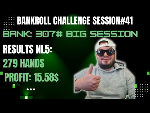 BANKROLL CHALLENGE - SESSION#41 FINALLY A BIG SESSION ON NL5