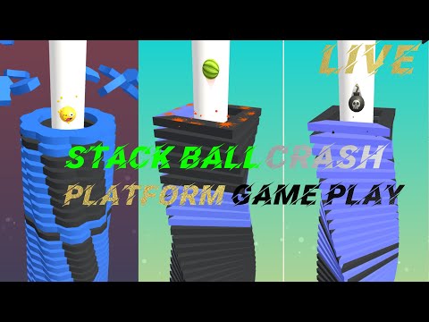 Stack Ball - Crash Platform 😍 Game Play || How To Play Stack Ball