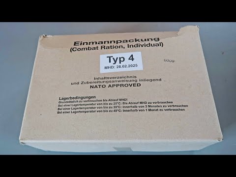 Tasting German Military (MRE Meal Ready to Eat) Type 4