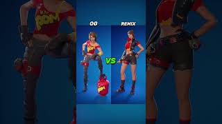 Fortnite Chapter 2 OG vs Remix Skins.. #shorts #fortnite