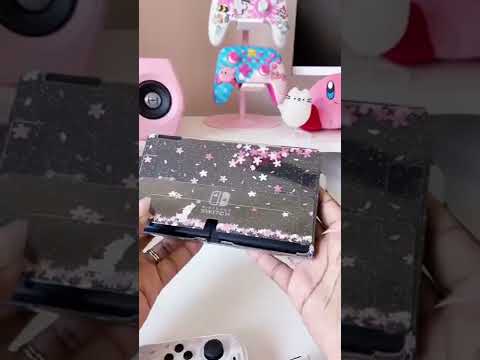 Customizing my Nintendo Switch OLED | Pink Cherry Blossom Dockable Case