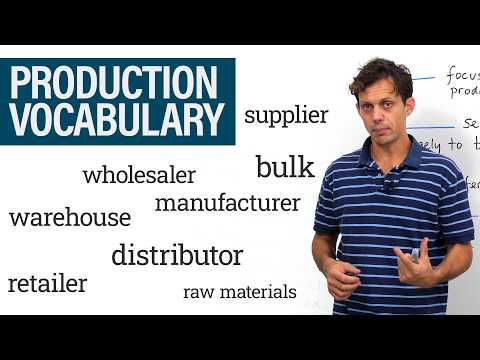 Business English Vocabulary: The Production Cycle & Supply Chain