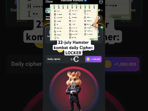 22-July Hamster Kombat daily cipher | Binance Listing #airdrops #ciphercodes #hamsterkombat