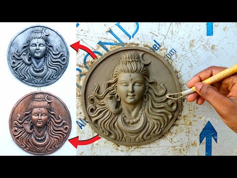 How to make and paint lord shiva with clay | mitti ki shiv murti banana | clay art