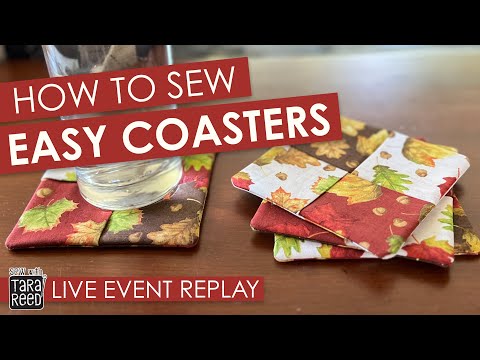 How to Sew Coasters - a Quick and Easy Project for the Holidays