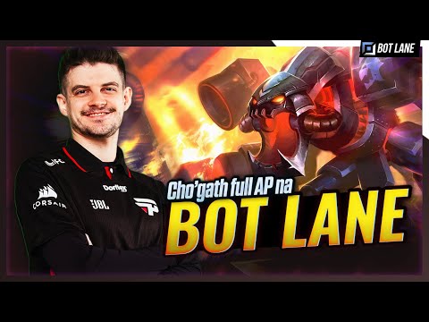 Deu vontade de jogar com o famoso CHO'GATH full AP, porém na BOT LANE!