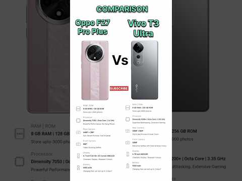 Oppo F27 Pro Plus vs Vivo T3 Ultra !! vivo t3 ultra review 👍 oppo f27 pro plus #tecnicalguruji #sho