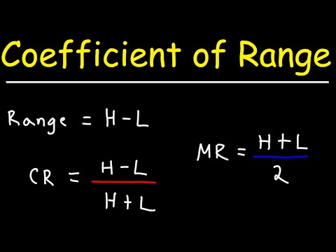 How To Calculate the Range, MidRange, and Coefficient of Range - Statistics