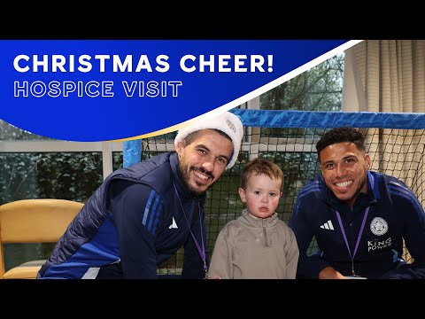 Bringing Joy At Rainbows Hospice 🎅 | Conor Coady & James Justin's Festive Visit