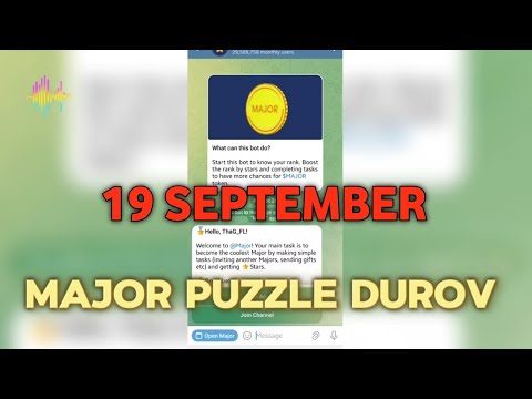 19 September major puzzle solve - Major daily combo 19 September