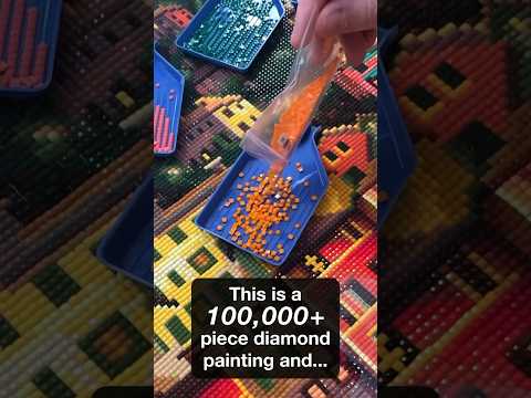 This diamond painting took 100+ hours! 😳