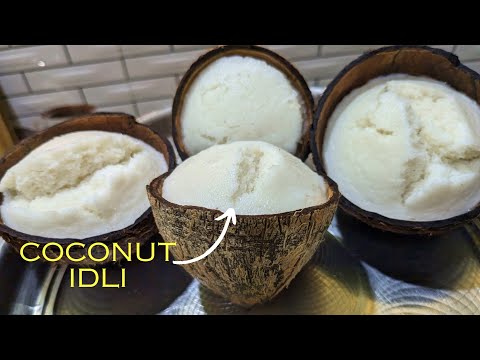 Spongy Coconut  Idli  //  Idli in Coconut shell //Soft  Idli in New Style