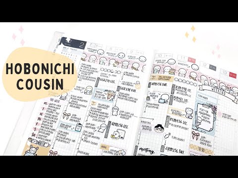 Real Time Plan With Me: Hobonichi Cousin Planner Weekly Spread