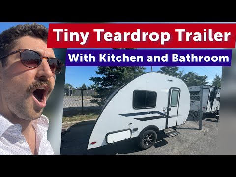 Teardrop Camper with Bathroom & Kitchen! Too Small???