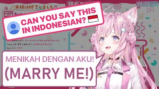 ID Bro Tricks Koyori into saying "Marry Me" (Hakui Koyori / Hololive) [Eng Subs]