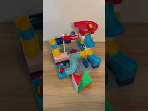 Marble Run ASMR 🔵🔴🟡 4  Satisfying Building Blocks #marblerun #marblerace #asmr